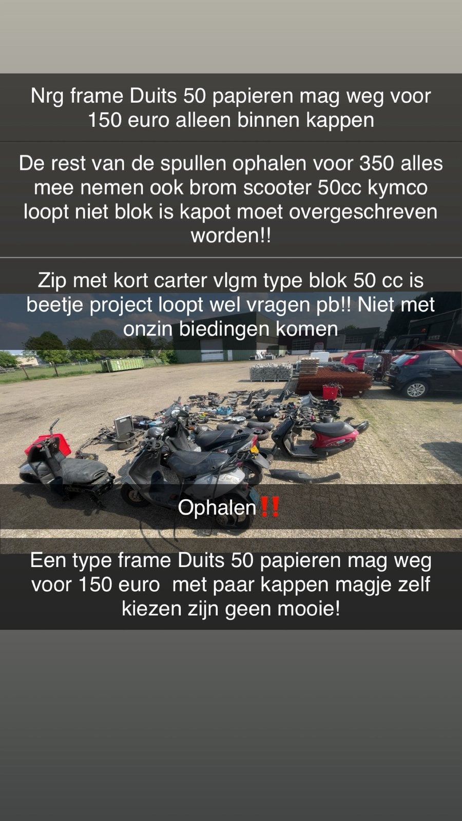 Piaggio scooters, Fietsen en Brommers, Ophalen, Overige typen, Piaggio