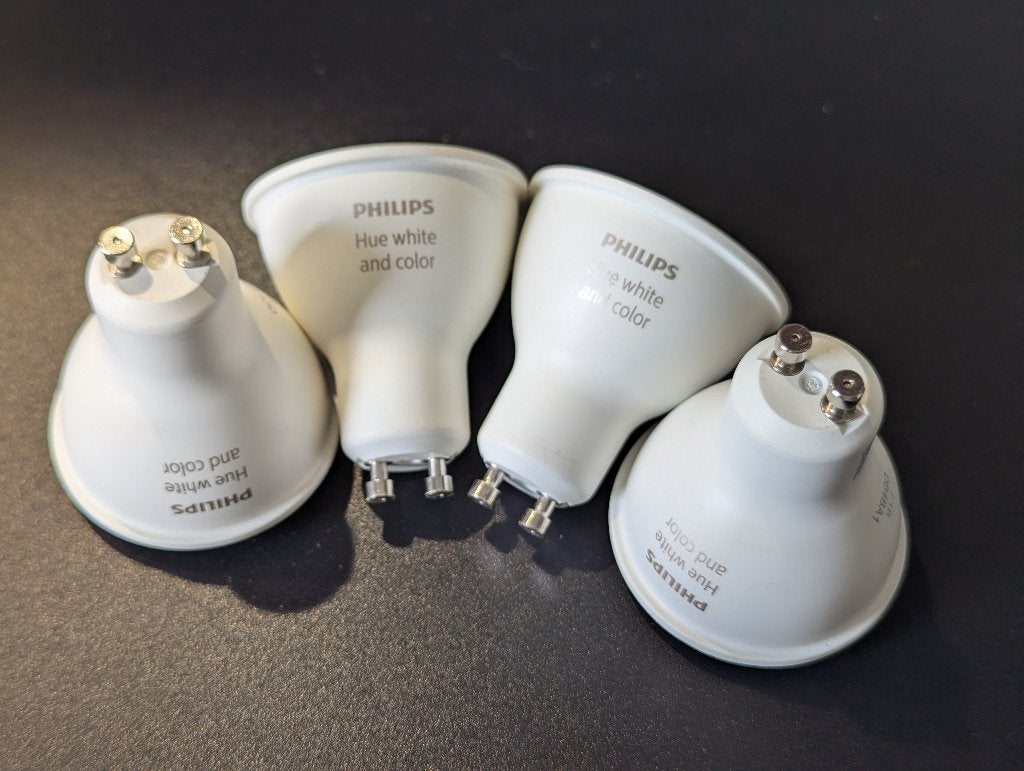 Philips Hue White and Color Ambiance GU10 9290019531, 4 st, Huis en Inrichting, Lampen | Losse lampen, Led-lamp, Minder dan 30 watt