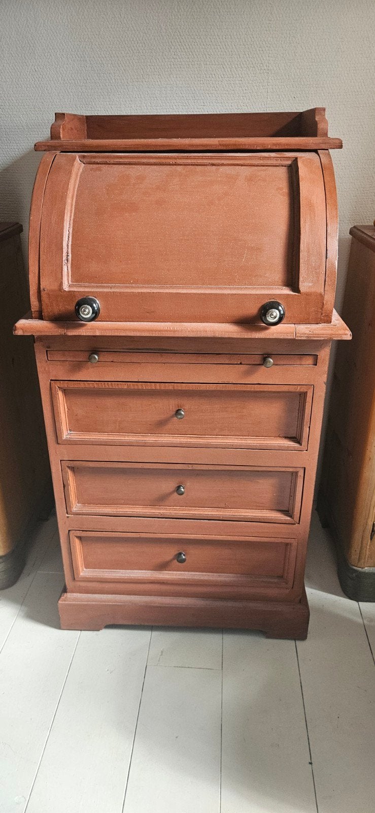 Kleine Secretaire, eikenhout ,geverfd., Huis en Inrichting, Kasten | Secretaires, Ophalen of Verzenden, Gebruikt