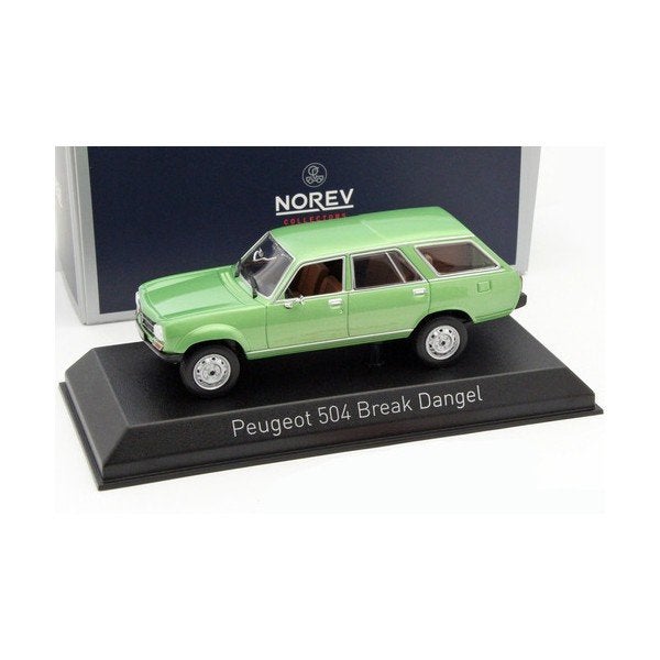Peugeot 504 Estate Dangel 1980 Groen Modelauto 1/43 Norev, Auto, Norev, Ophalen of Verzenden, Norev