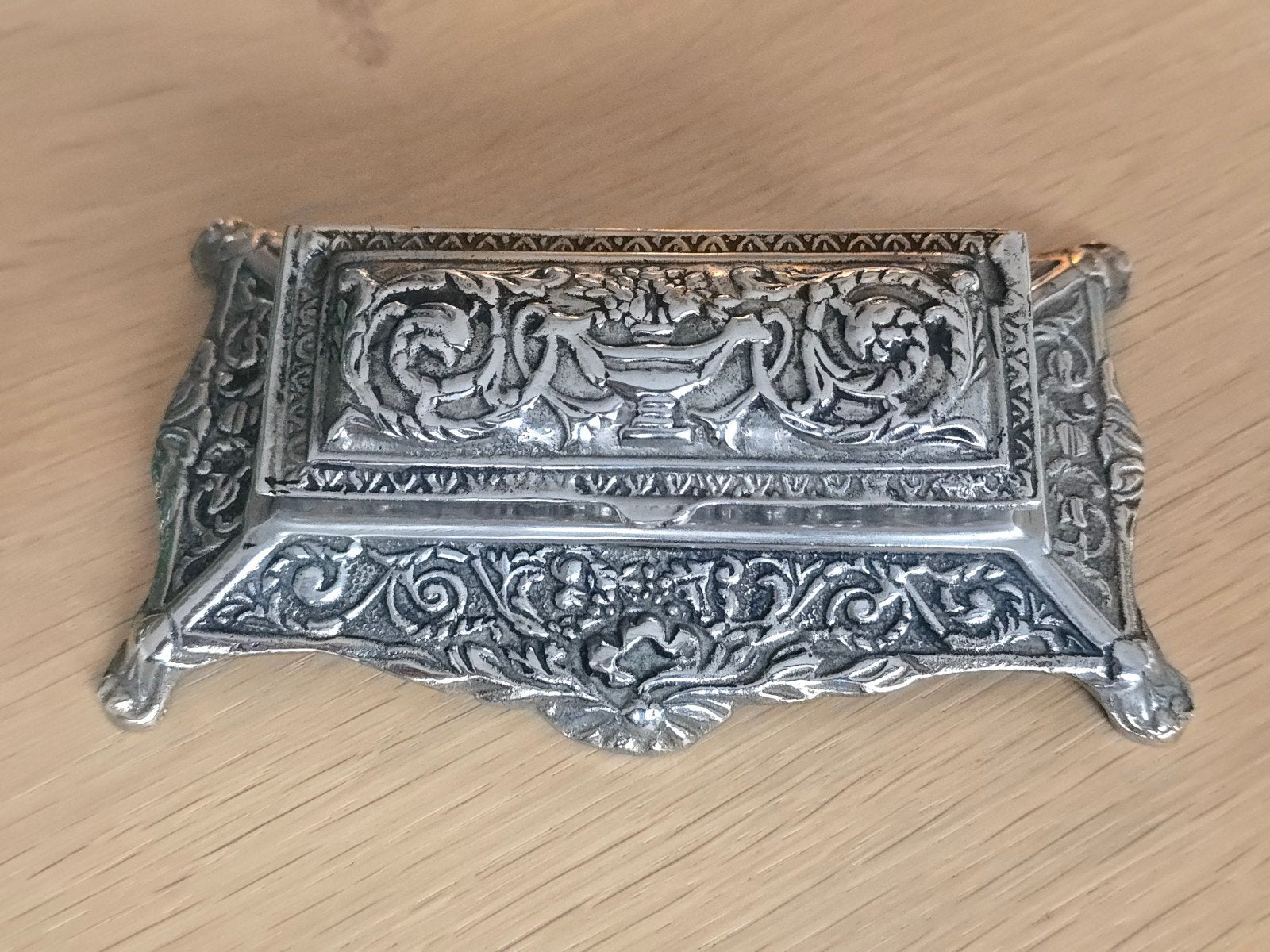 Prachtige antieke Victoriaanse of Art nouveau postzegeldoos, Ophalen of Verzenden