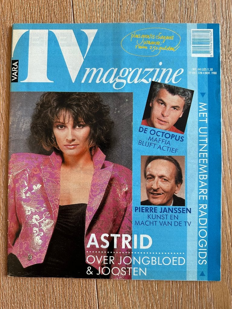 VARA Gids 29 okt 1988, met Astrid Joosten, Pierre Janssen, Boeken, Ophalen of Verzenden, Gelezen