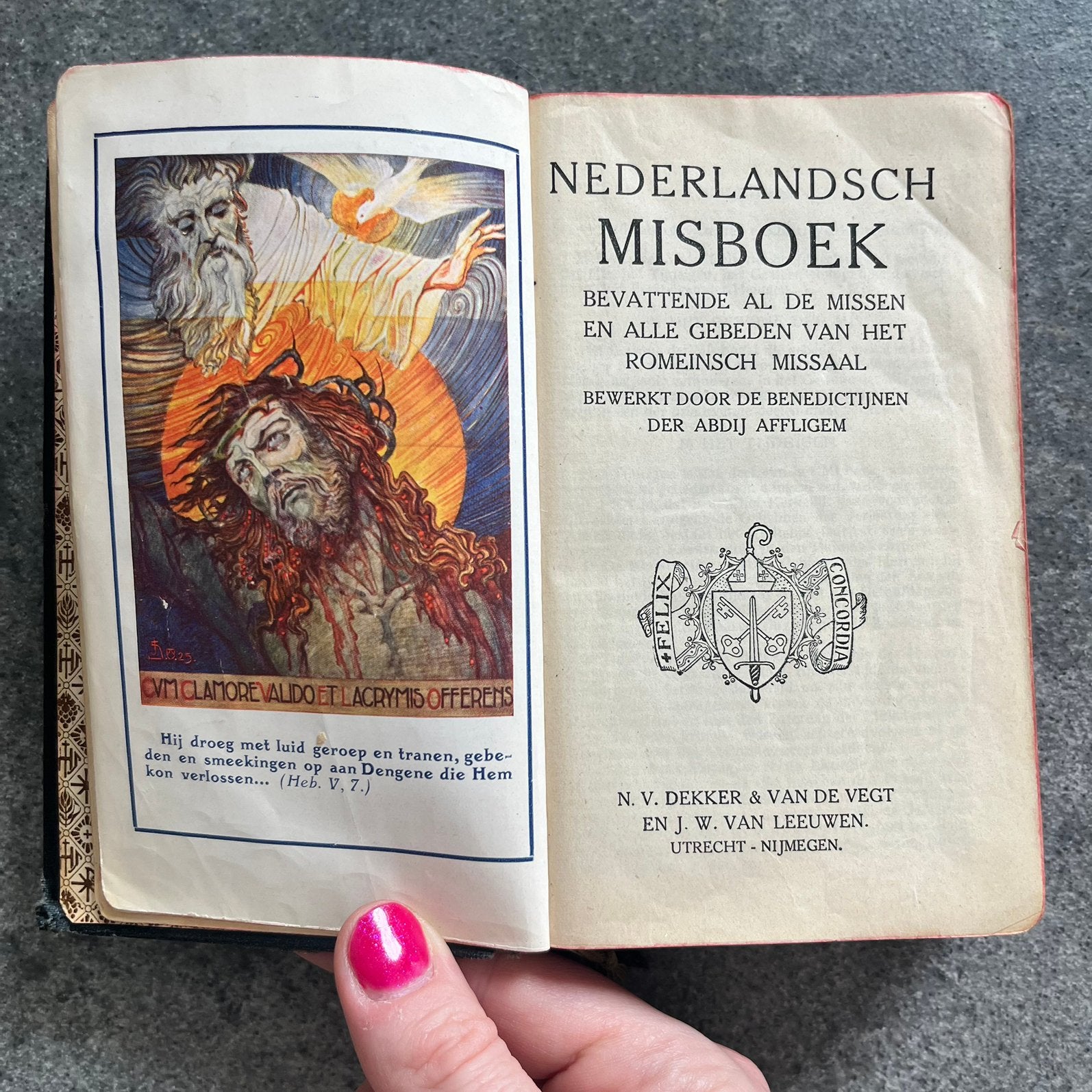 Antiek Nederlandsch Misboek - Abdij Affligem, Antiek en Kunst, Ophalen of Verzenden