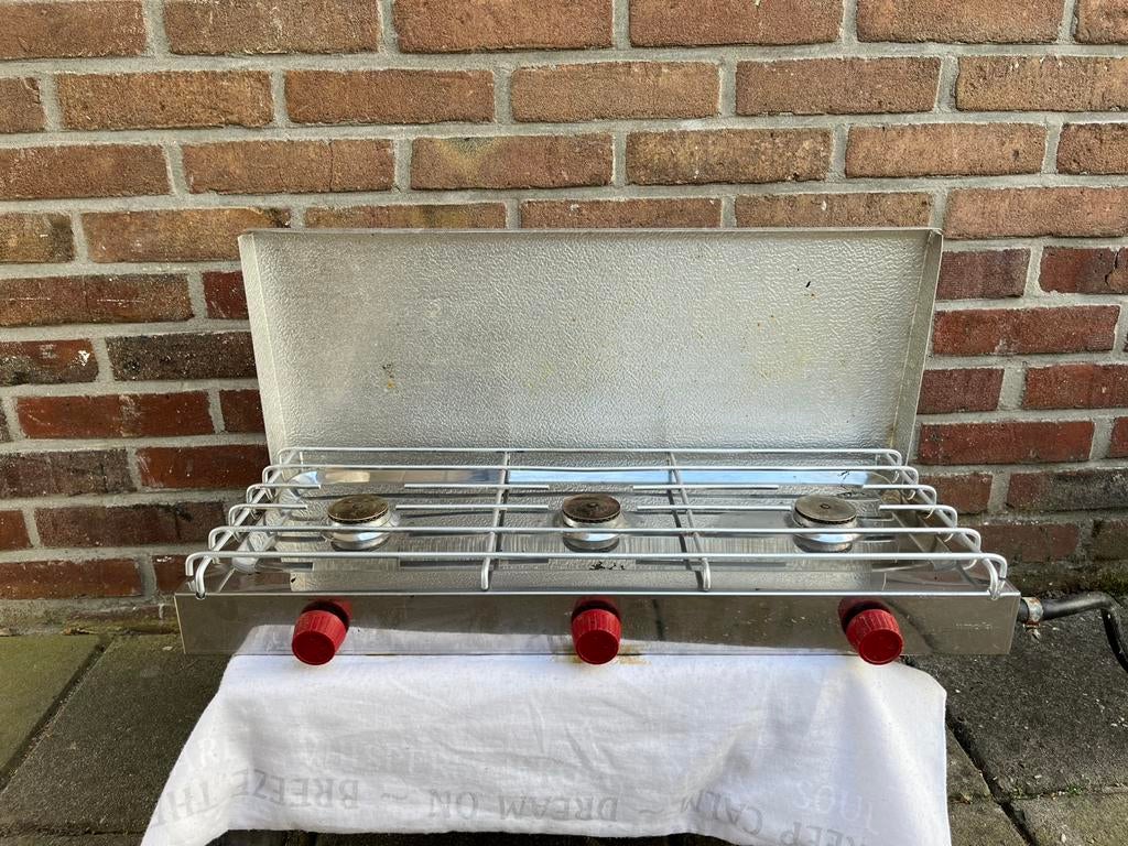 Campingaz kooktoestel 3 pitten geleverd inclusief gasfles, Ophalen, Gebruikt