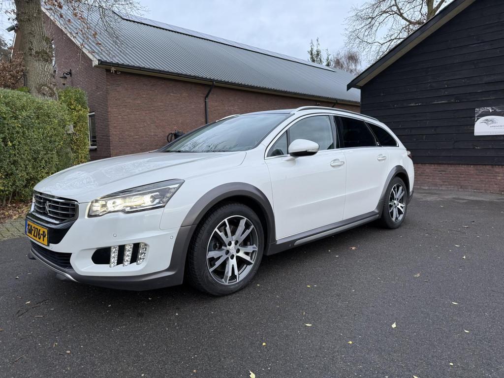 Peugeot 508 RXH 2.0 HDi HYbrid4 Full options EXPORT, Automaat, Gebruikt, Lichtsensor, Wit