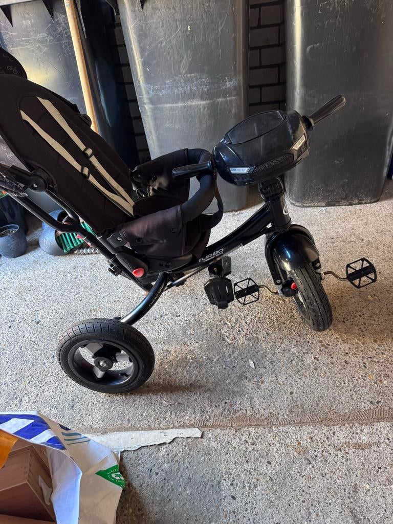 Baby/dreumes/peuter fietsje met tasje - 3-in-1, Ophalen of Verzenden, Gebruikt, Duwstang