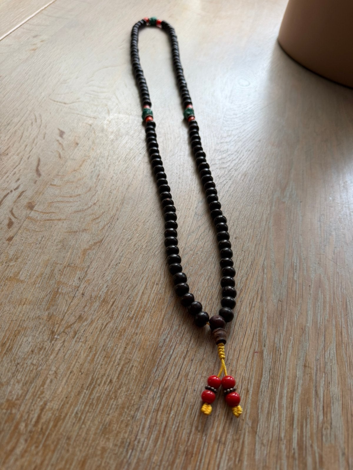 Gebedsketting mala van palissander hout, Ophalen of Verzenden, Zo goed als nieuw, Bruin, Overige materialen