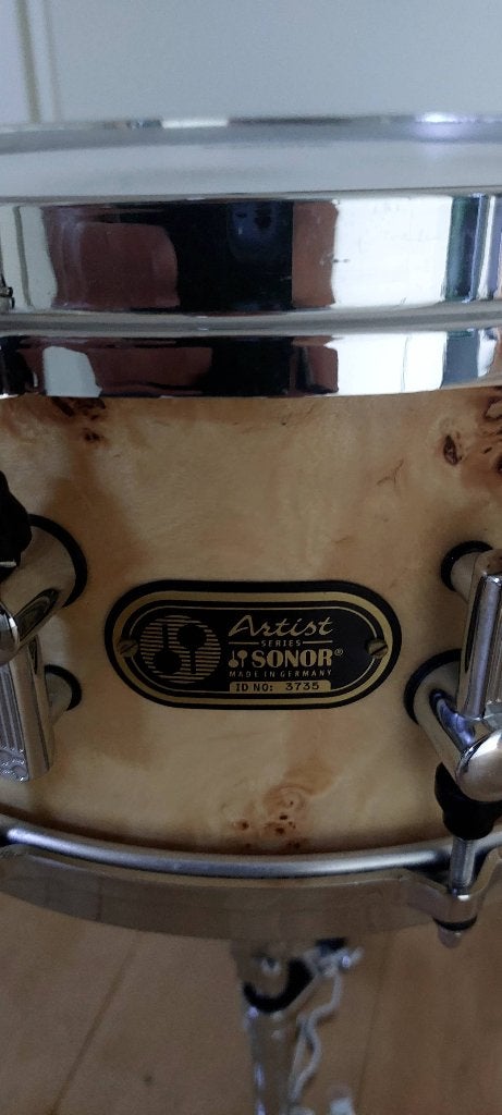 Sonor Artist series Cottonwood snaredrum, Muziek en Instrumenten, Ophalen of Verzenden, Gebruikt, Sonor