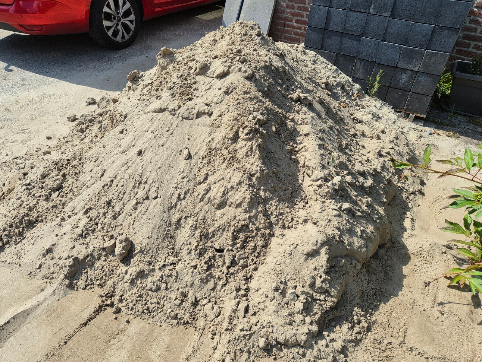1 m³ ophoogzand gratis af te halen in Stiens!, Tuin en Terras, Ophalen, Gebruikt, Ophoogzand