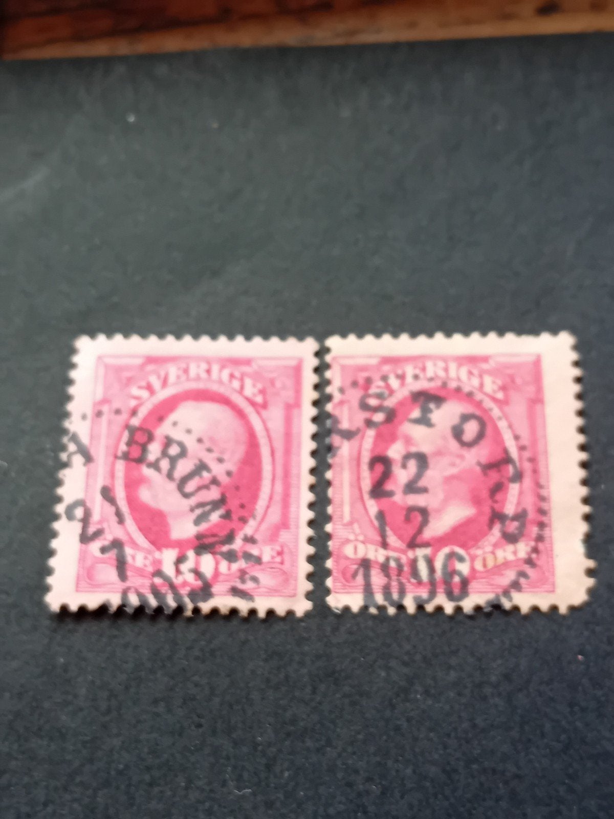 Zweedse postzegels 1896 - Gestempeld, Postzegels en Munten, Postzegels | Nederland, Ophalen of Verzenden, T/m 1940, Gestempeld