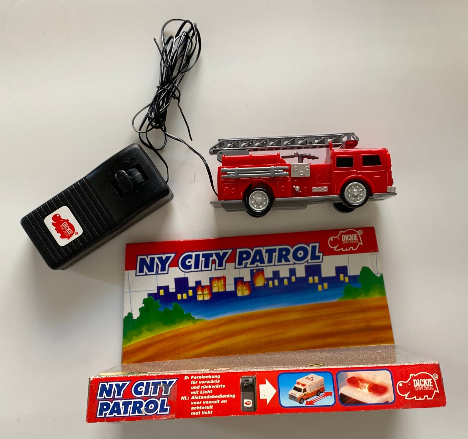 Dickie Toys NY City Patrol Brandweerwagen RC, Ophalen of Verzenden, Zo goed als nieuw, Afstandsbediening