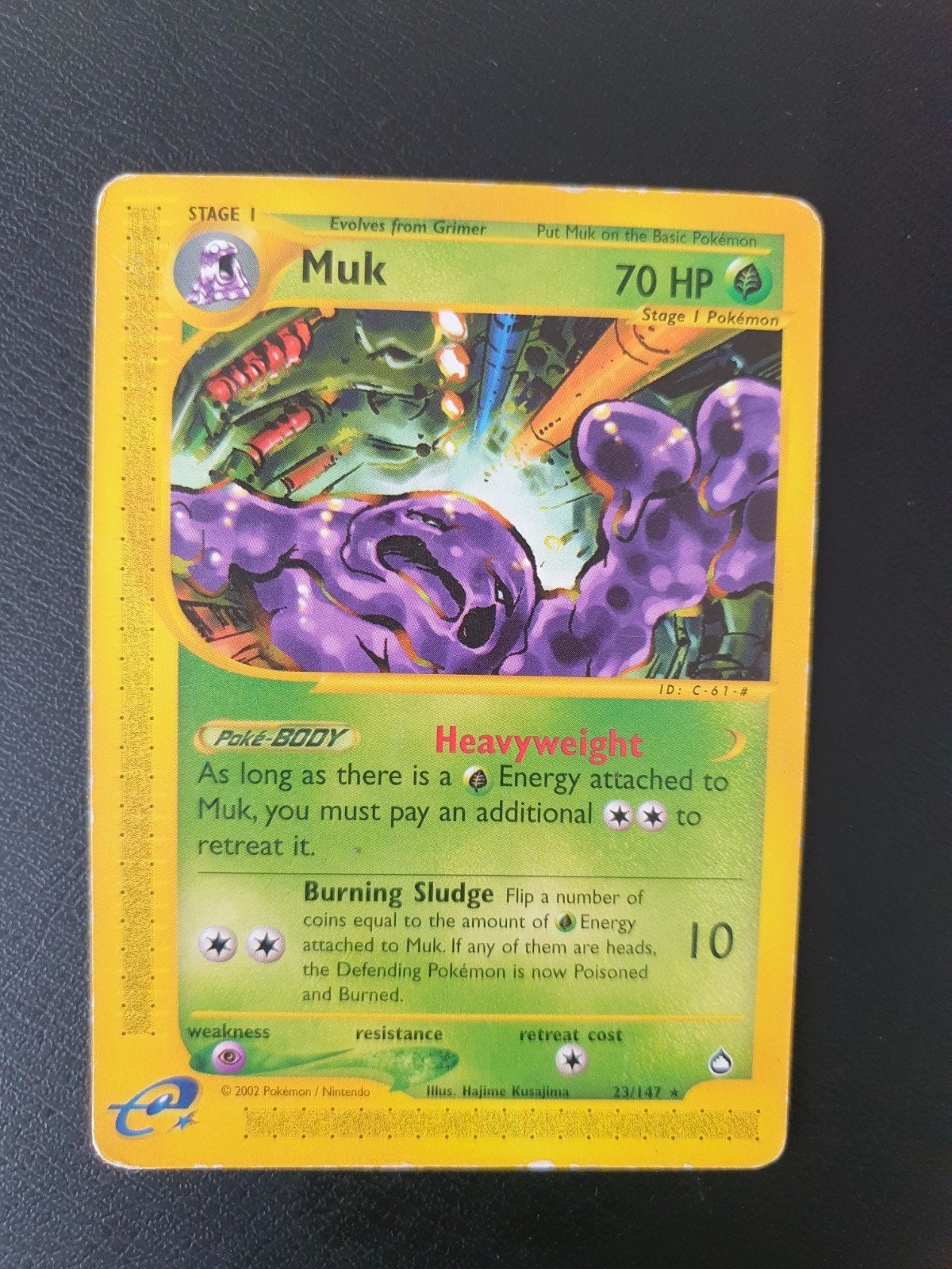 Muk 23/147 pokemon kaart, Ophalen of Verzenden, Gebruikt, Losse kaart