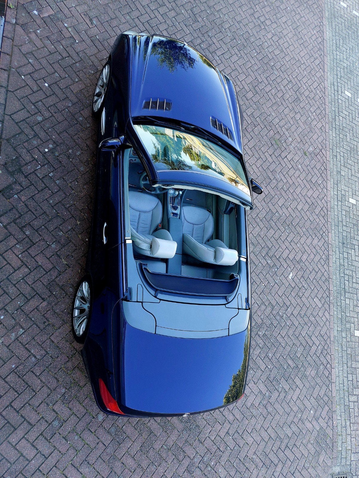 Mercedes-Benz SL 350 3.7 V6| Koningsblauw | 20" AMG | UNIEK, Auto's, Automaat, Cabriolet, Grijs, Automatische klimaatregeling