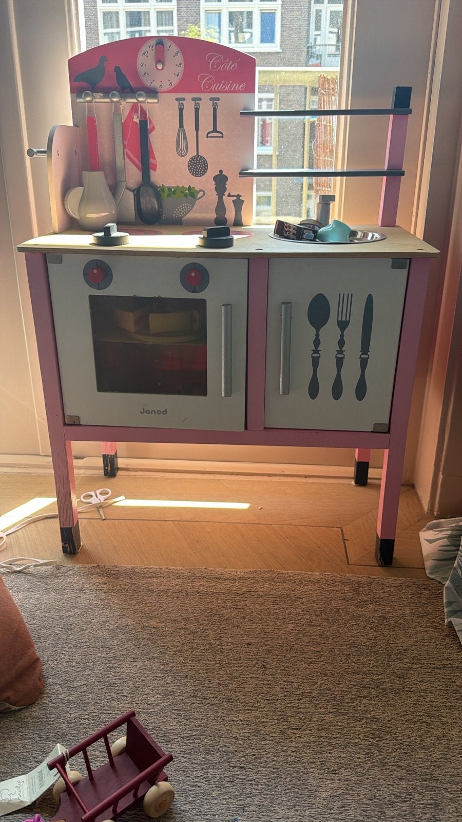 Gratis - Janod Houten Speelkeuken - Roze 'Côté Cuisine', Ophalen, Gebruikt, Ontdekken