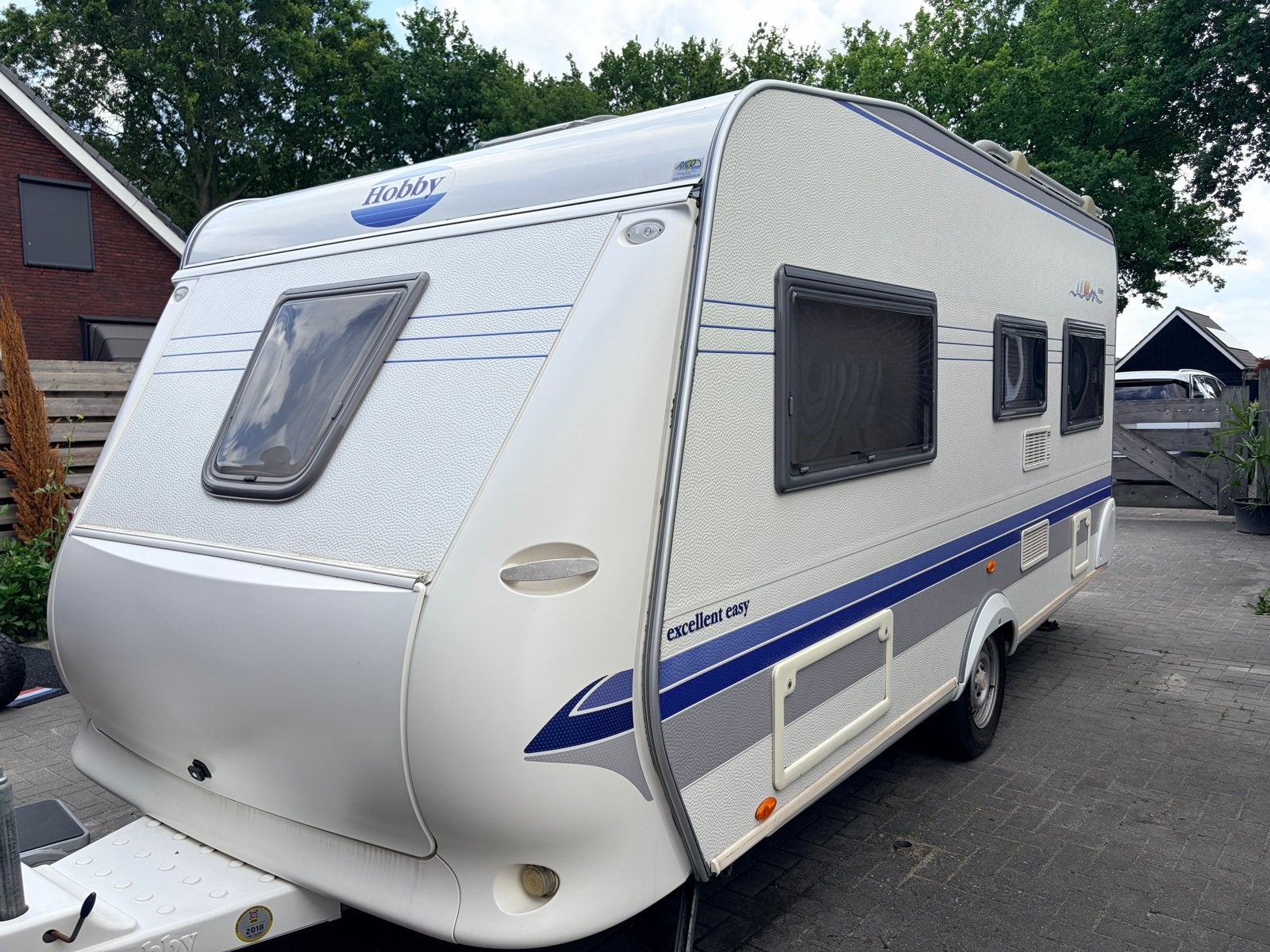 Hobby Excellent Easy Caravan - Ruime 4-persoons, Caravans en Kamperen, Caravans, Vast bed, Rondzit, Hobby, Particulier