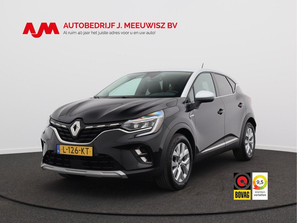 Renault Captur 1.0 TCe 90 Intens/ lage km/ zeer mooi!, Auto's, Renault, Voorwielaandrijving, Stof, Gebruikt, Zwart