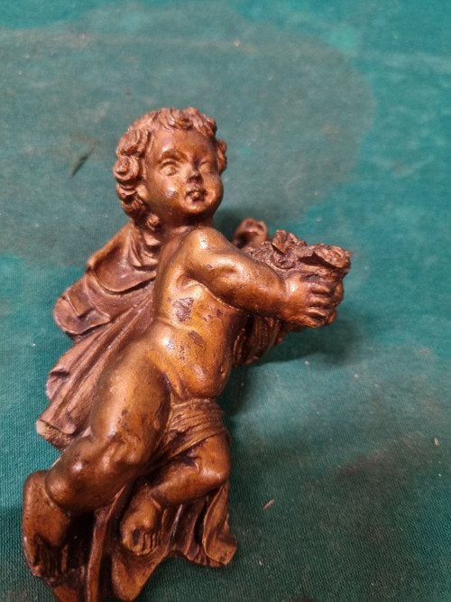 engel muurhanger brons kleurig [b162], Ophalen of Verzenden, 'T Olde Gre-j, Info@toldegrej.nl, Endepoelstraat 20f Didam