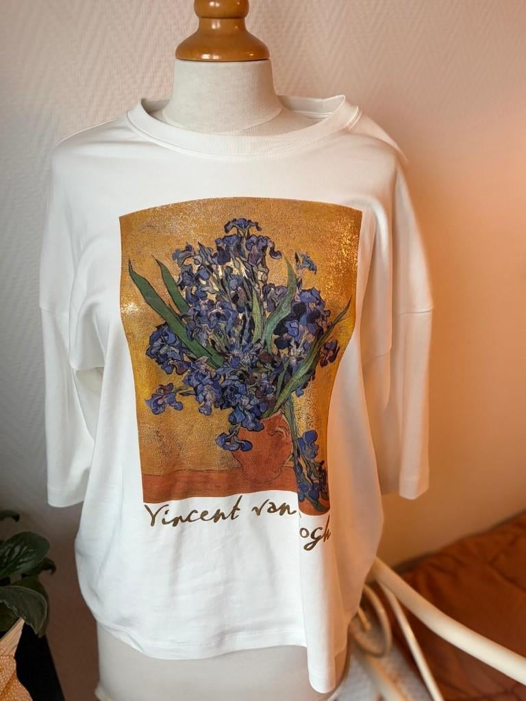 C&A Van Gogh t-shirt, Maat 38/40 (M), Wit, Ophalen of Verzenden, Zo goed als nieuw