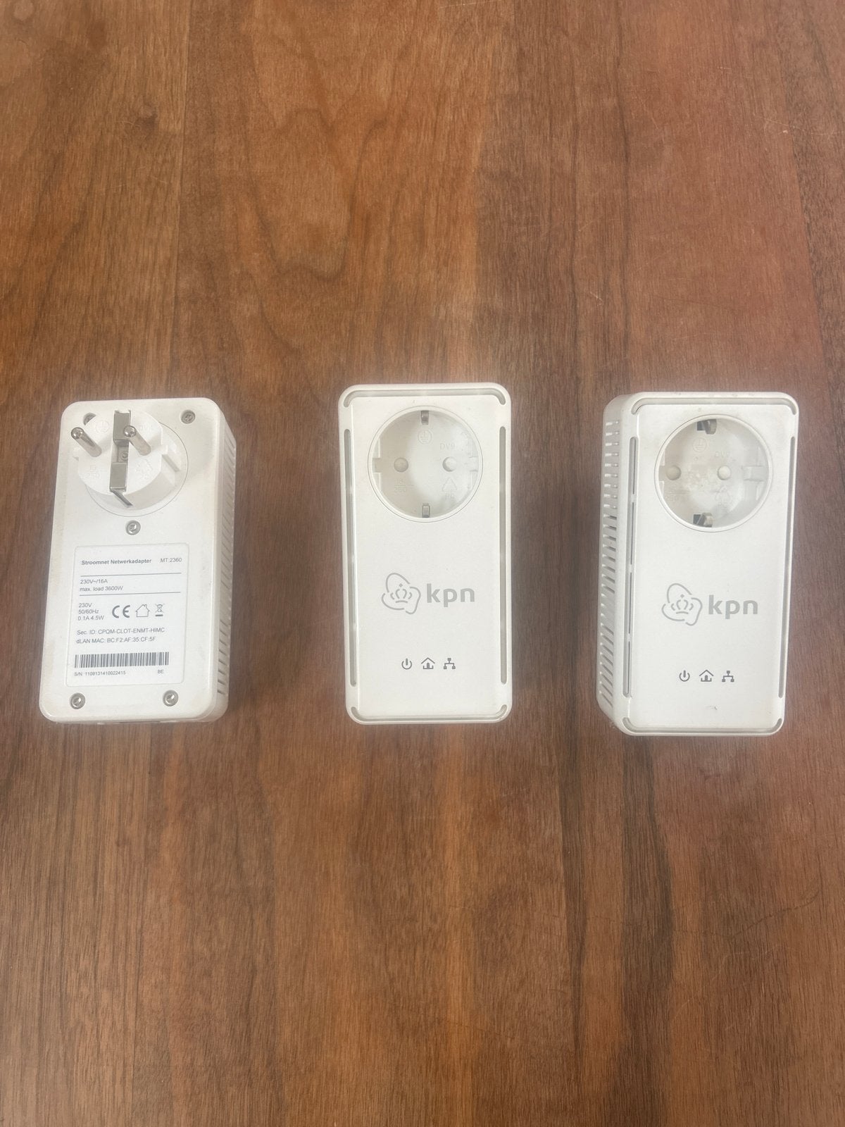 KPN Stroomnetwerkadapter MT-2360 (3 stuks), Computers en Software, Powerlines, Gebruikt, Ophalen