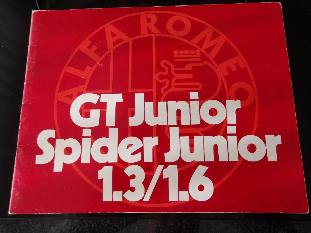 Alfa Romeo GT Junior Spider Junior 1.3/1.6 brochure, Ophalen of Verzenden, Gelezen, Alfa Romeo