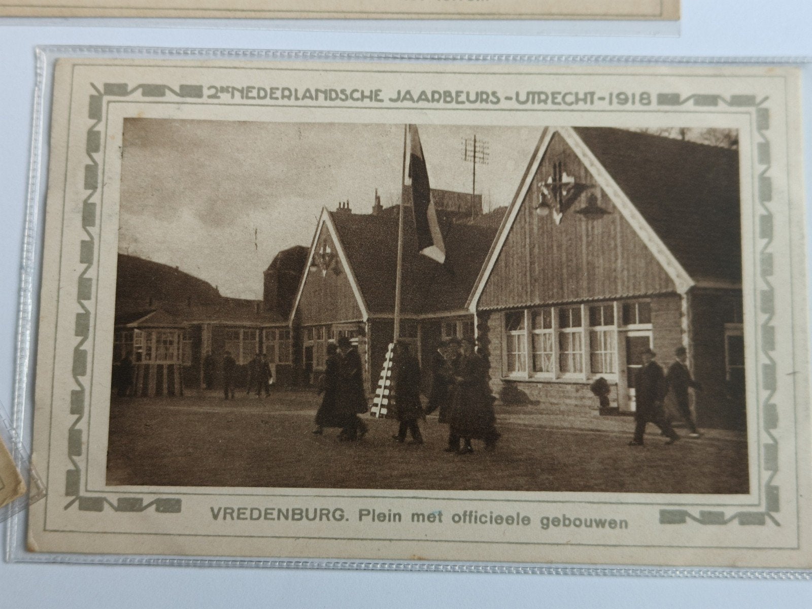 4 X JAARBEURS UTRECHT, 1917/1918, RECLAMEKAART, Verzamelen, Ophalen of Verzenden, Gebruikt, Overige typen