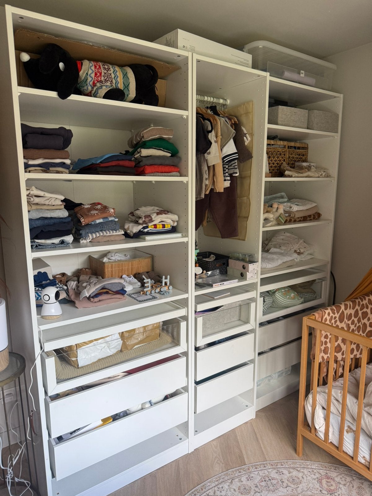 IKEA PAX kledingkast 3-delig - lades, legplanken en roede, Ophalen, Zo goed als nieuw