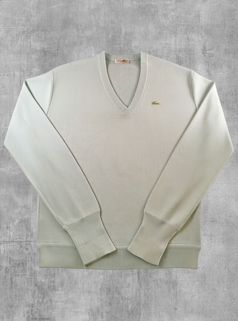 Blauwe Lacoste pullover heren XL (v-halstrui / sweater), Lacoste S.A., Maat 56/58 (XL), Zo goed als nieuw, Klantenservice@lacoste.com