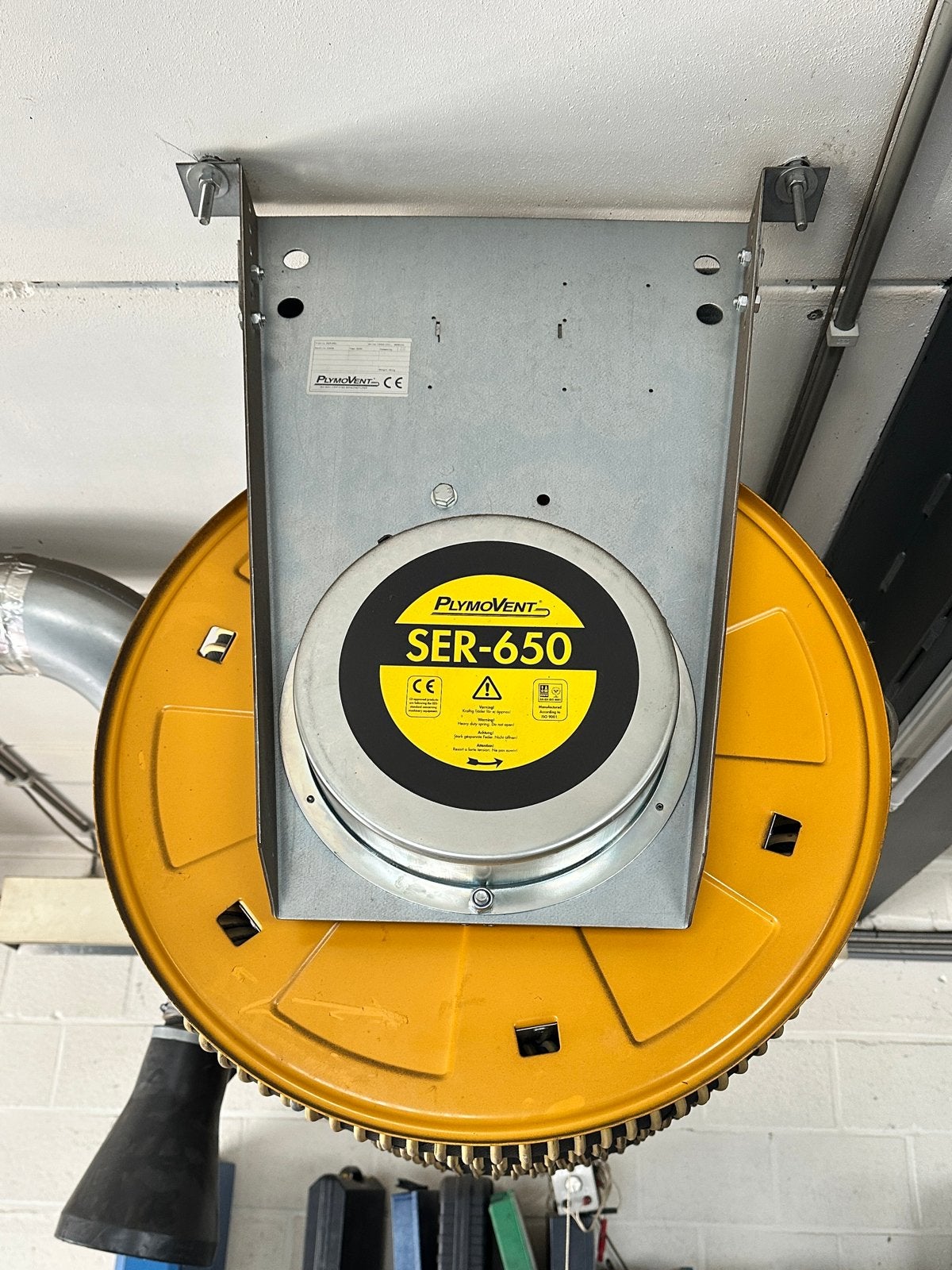 Plymovent SER-650 Afzuiger met oprolbare slang, Doe-het-zelf en Verbouw, Ventilatie en Afzuiging, Ophalen, Gebruikt, Afzuiger