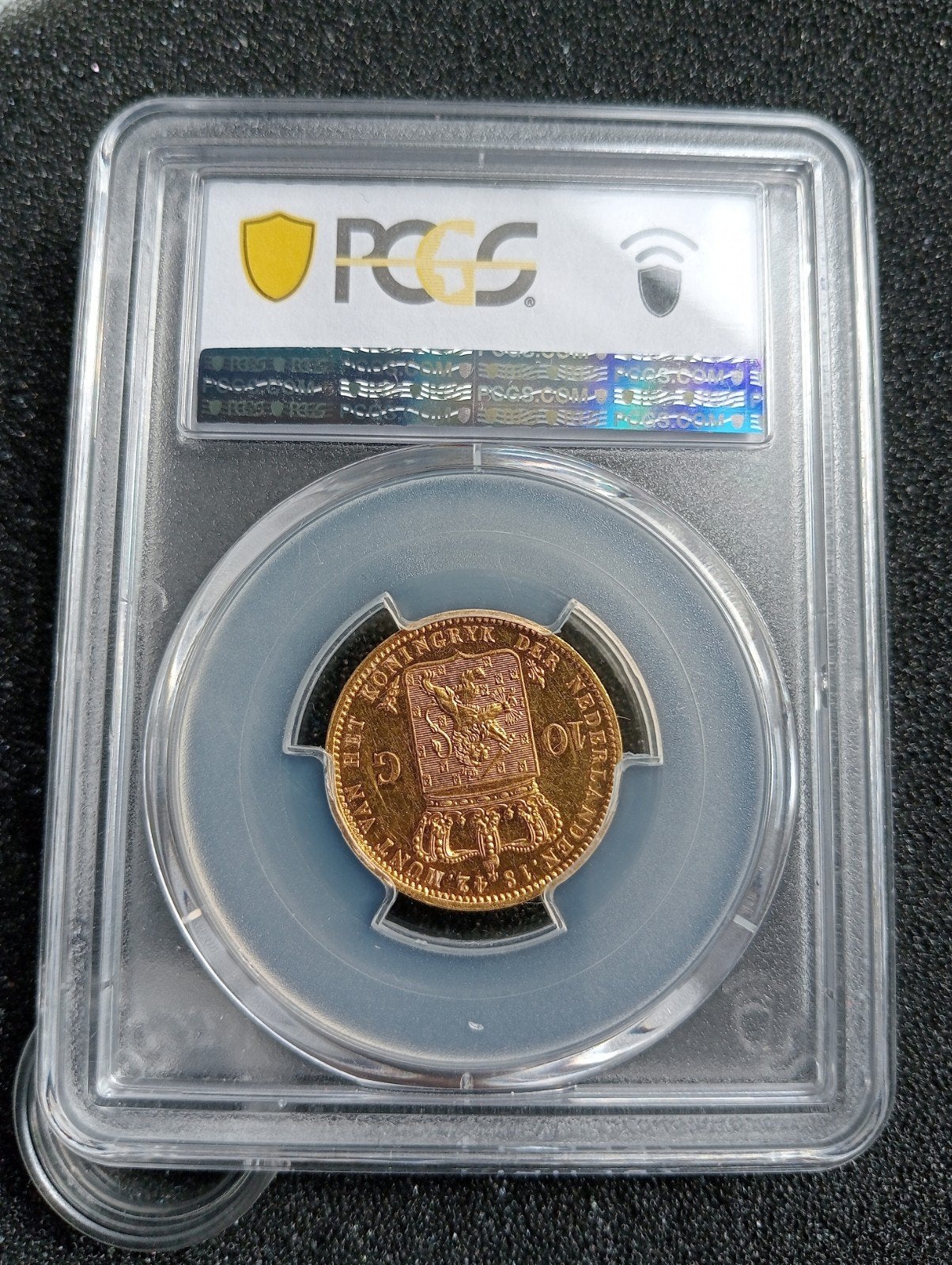10 Gulden 1842 MS62PL, Postzegels en Munten, Ophalen, Goud, Losse munt, 10 gulden