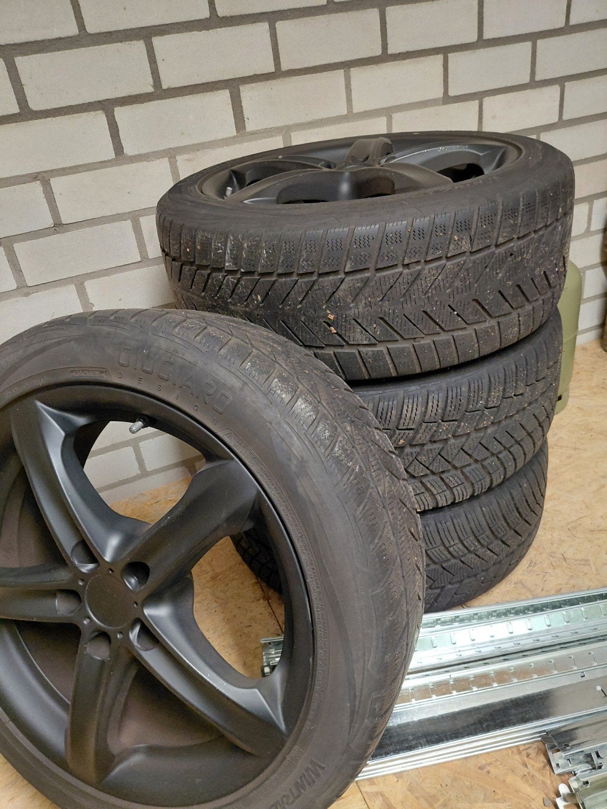 winterbanden + tmps sensoren Renault, Ophalen, Gebruikt