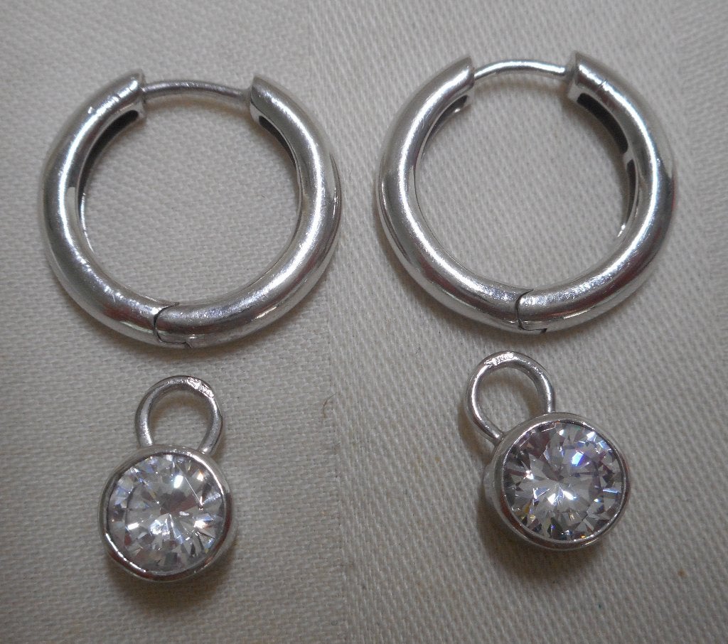 Zilveren Ti Sento oorringen met hangers nr.1428, Sieraden, Tassen en Uiterlijk, Hangers, Verzenden, Zo goed als nieuw, Zilver