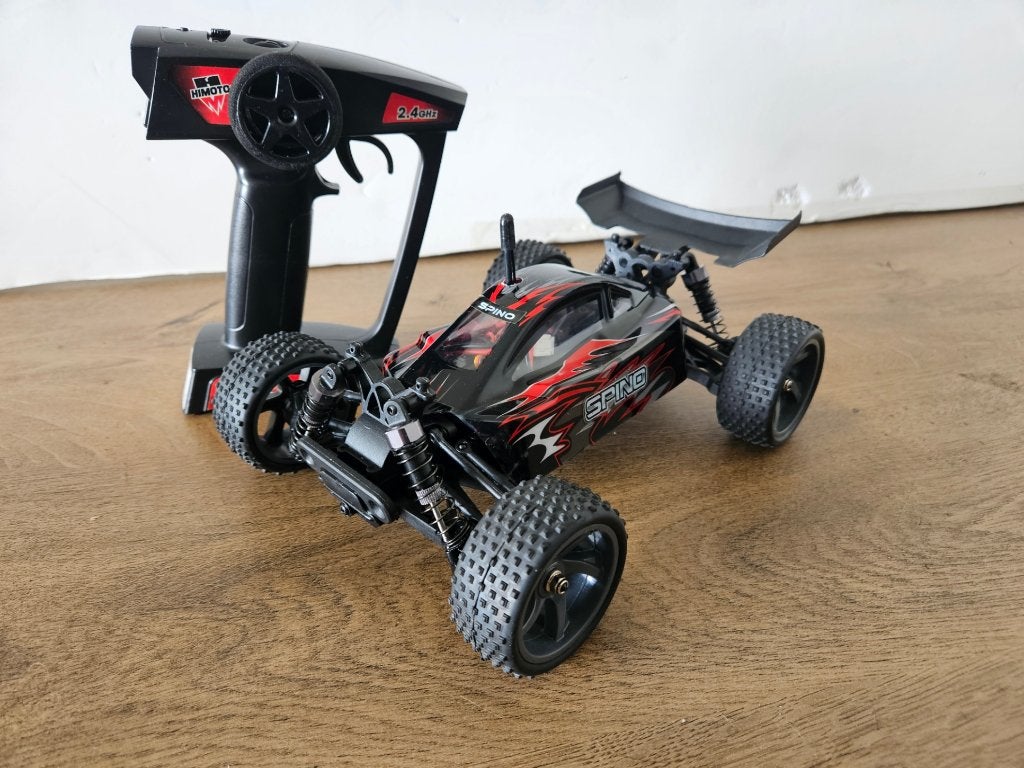 RC AUTO Himoto 1:18 - 4theFun, Elektro, Auto offroad, Ophalen of Verzenden, Zo goed als nieuw