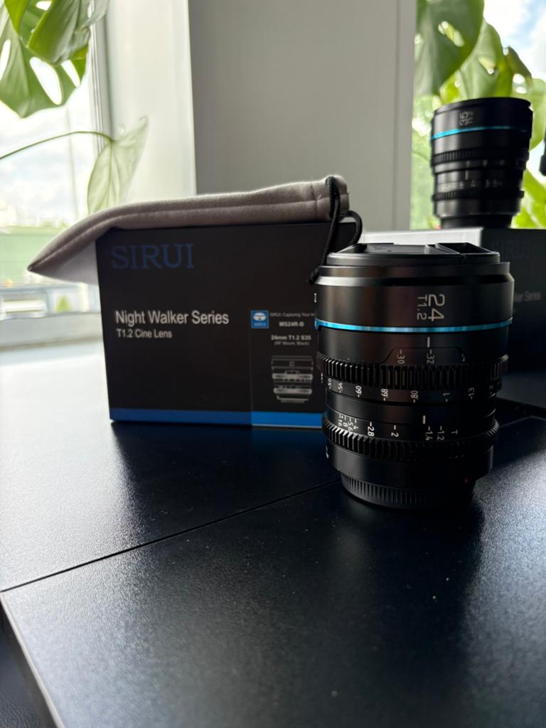 Sirui T1.2 Cine Lens 24mm, Ophalen of Verzenden, Zo goed als nieuw, Groothoeklens
