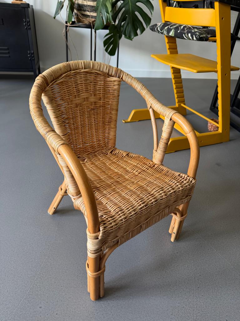 Rotan kinderstoeltje - Nog in goede staat, Kinderen en Baby's, Kinderstoelen, Ophalen, Gebruikt, Overige typen