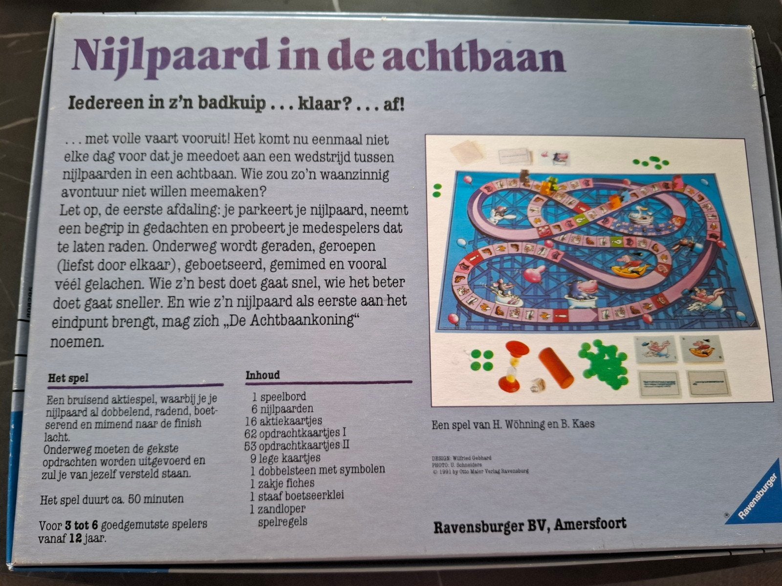 Nijlpaard in de achtbaan, Hobby en Vrije tijd, Gezelschapsspellen | Bordspellen, Ophalen, Gebruikt