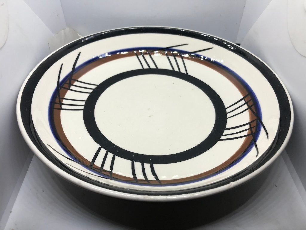 plateel bord abstract art deco bord, Antiek en Kunst, Antiek | Keramiek en Aardewerk, Ophalen of Verzenden