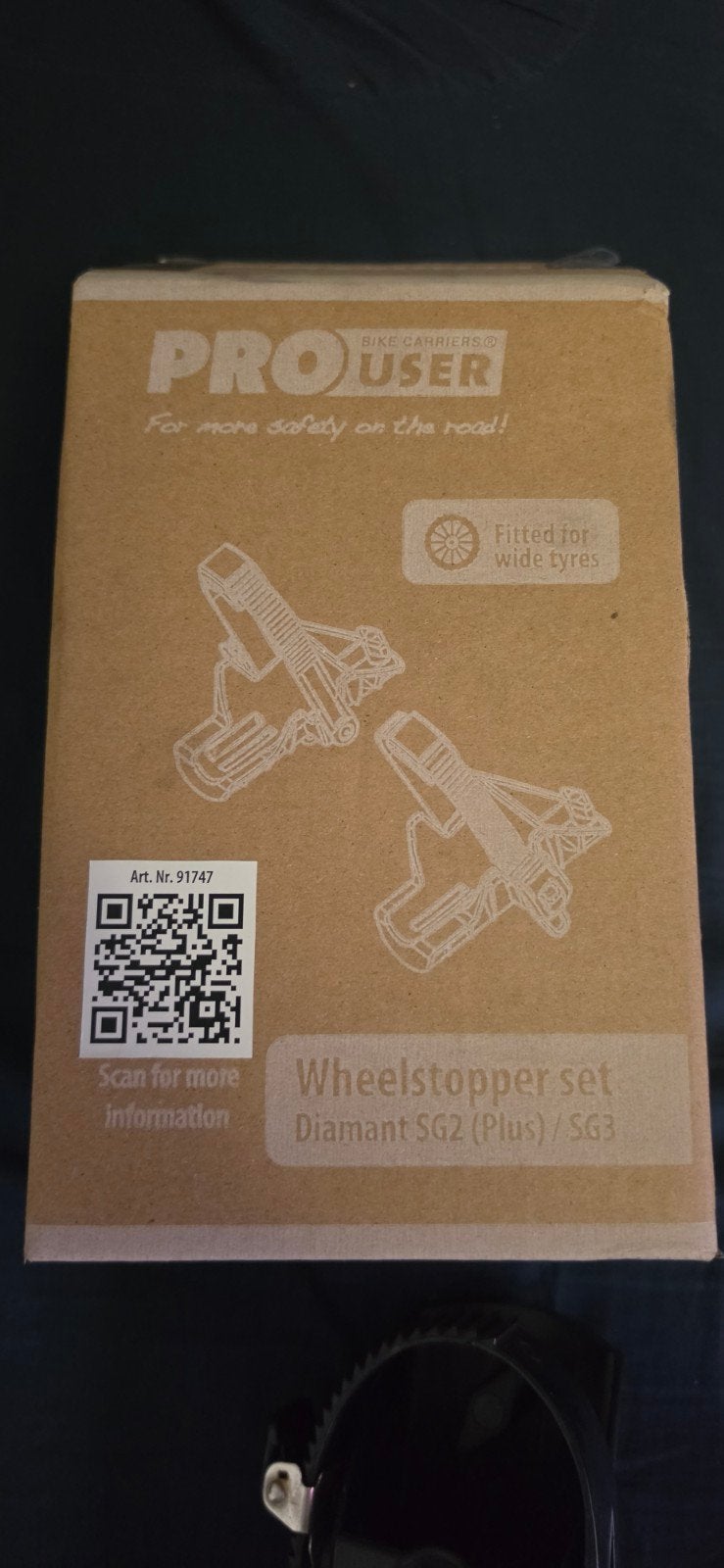 PROUSER Wheelstopper set Diamant SG2 (Plus) / SG3, Ophalen, Nieuw