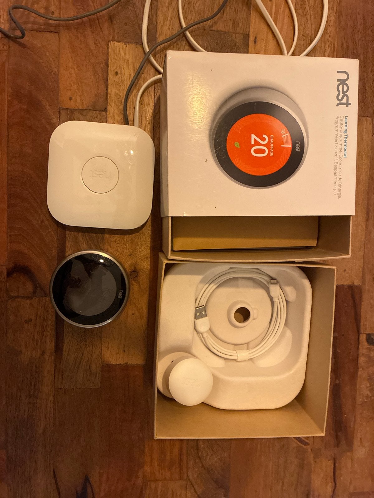 Nest Learning Thermostat slimme thermostaat, Ophalen of Verzenden, Slimme thermostaat, Gebruikt