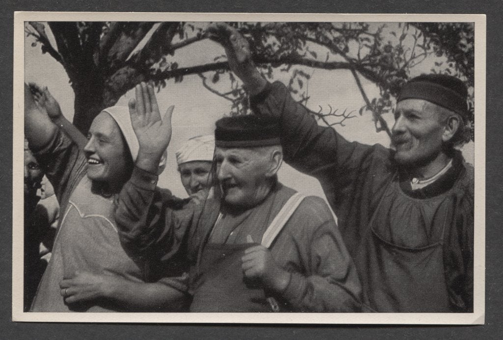 Schwabische Bauern grussen den Fuhrer, Verzenden, Landmacht, Duitsland, Foto of Poster