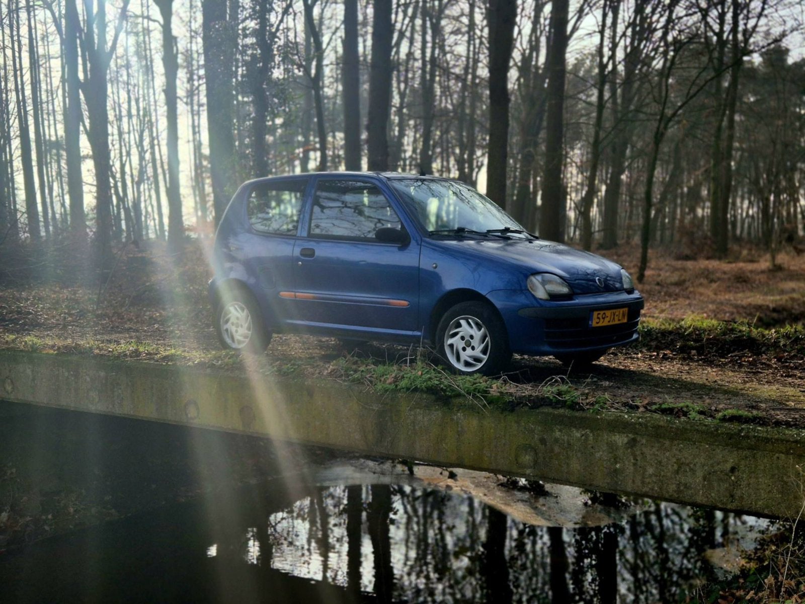Fiat Seicento 1.1 sport 2002 APK Juni 2027!, Voorwielaandrijving, Blauw, Origineel Nederlands, 400 kg