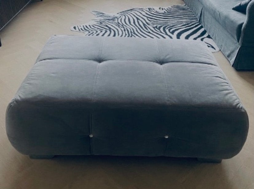 Poef, hocker, Huis en Inrichting, Ophalen, Zo goed als nieuw, Vierkant, 100 tot 125 cm