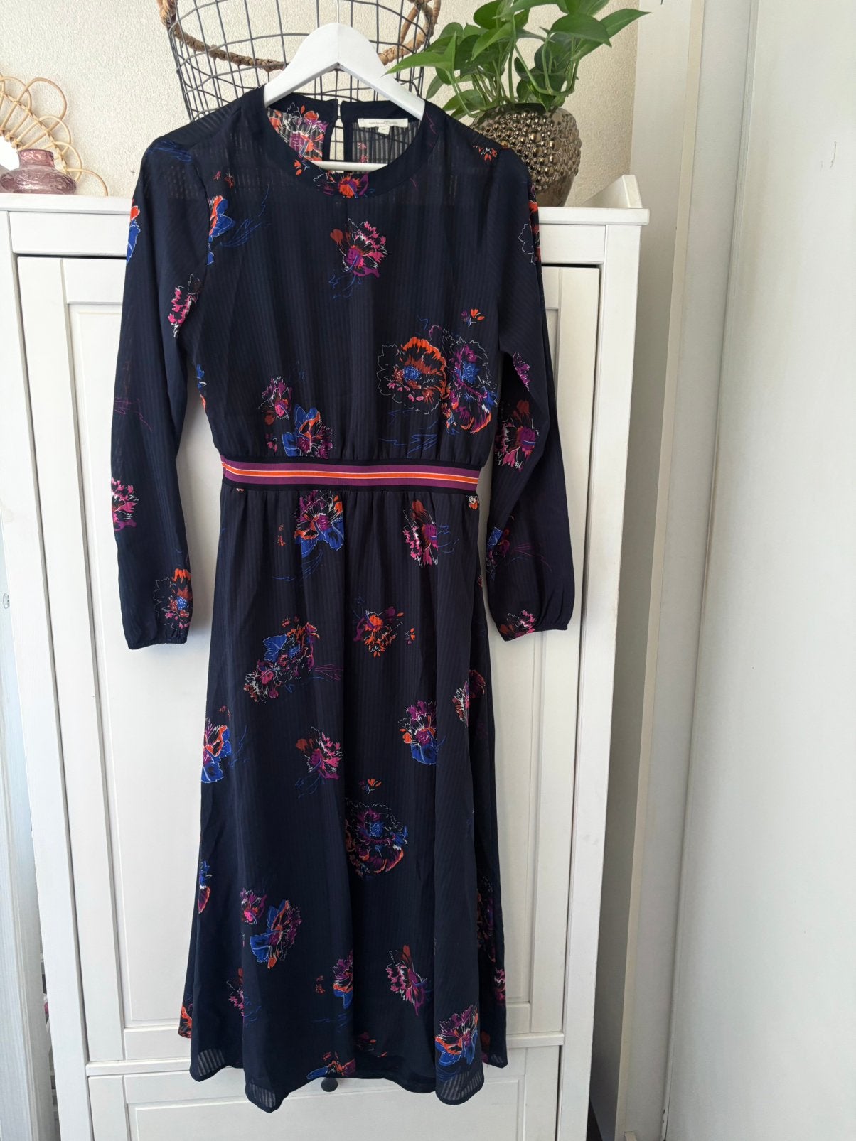 Tom Tailor lange jurk maat M, Maat 38/40 (M), Blauw, Ophalen of Verzenden, Zo goed als nieuw