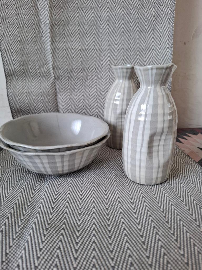 #RETRO schaaltjes/vaasjes, Ophalen of Verzenden, Zo goed als nieuw, Rond, Glas