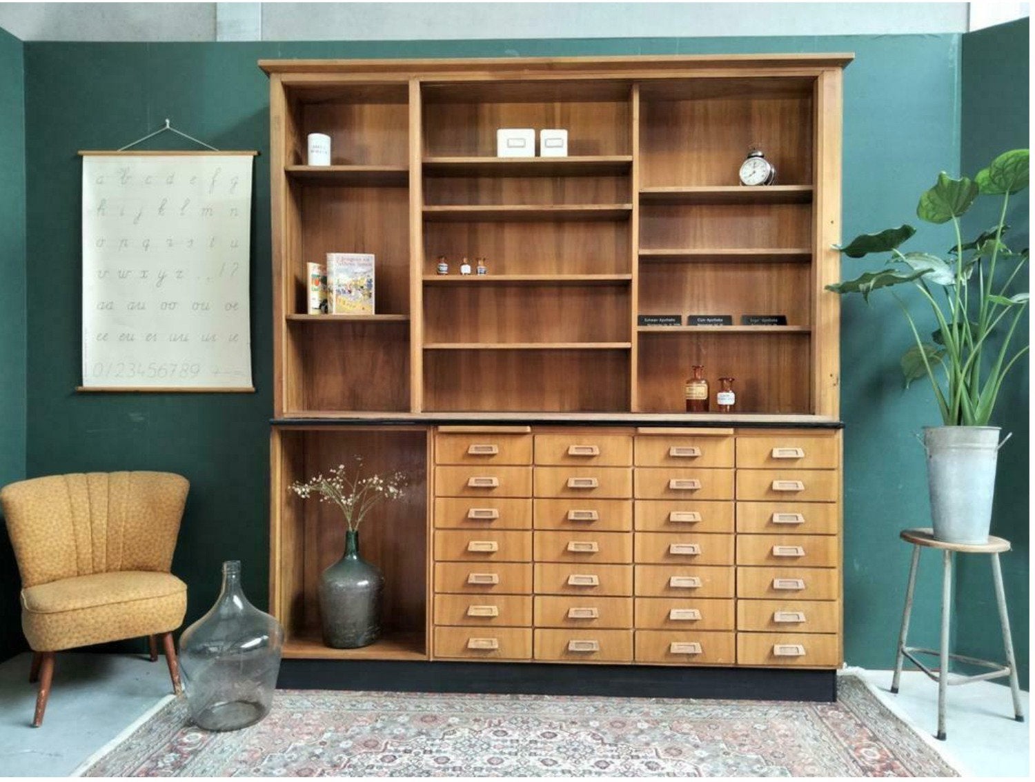 Oude Vintage Apothekerskast met lades, Ophalen