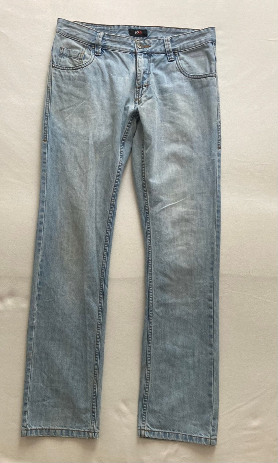 SOHO New York Jeans Maat W30/L32 - Lichtblauw, Kleding | Heren, Spijkerbroeken en Jeans, Ophalen of Verzenden, Gedragen, Blauw