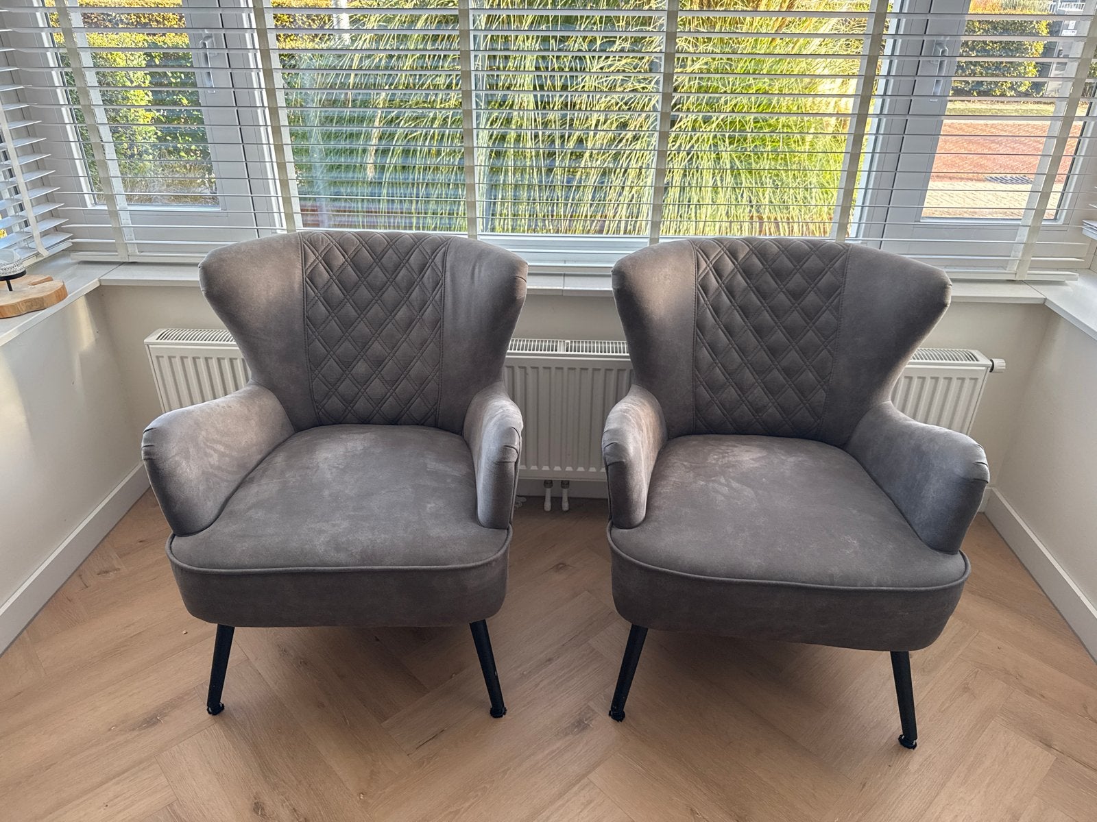2x Brede fauteuils van Eijerkamp - Zo goed als nieuw, Ophalen, Minder dan 75 cm, Zo goed als nieuw, Stof