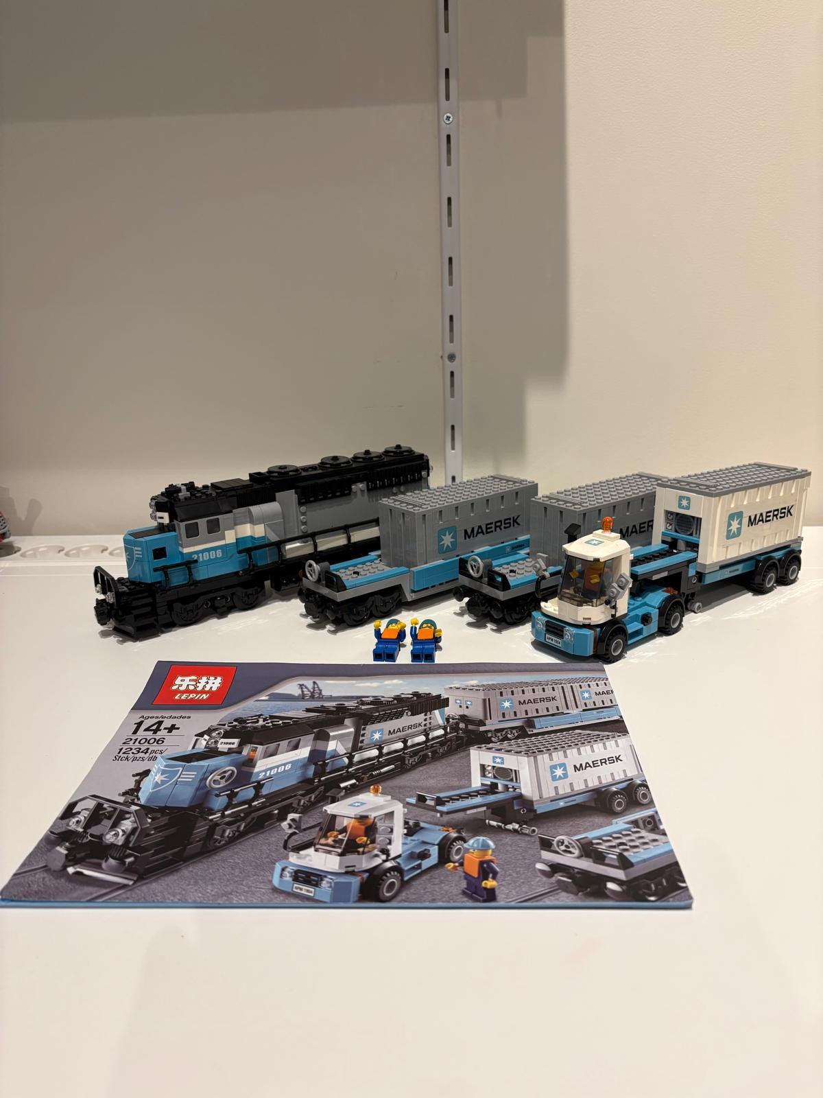 Bouwstenen Maersk trein (géén Lego 10219), Ophalen of Verzenden, Zo goed als nieuw