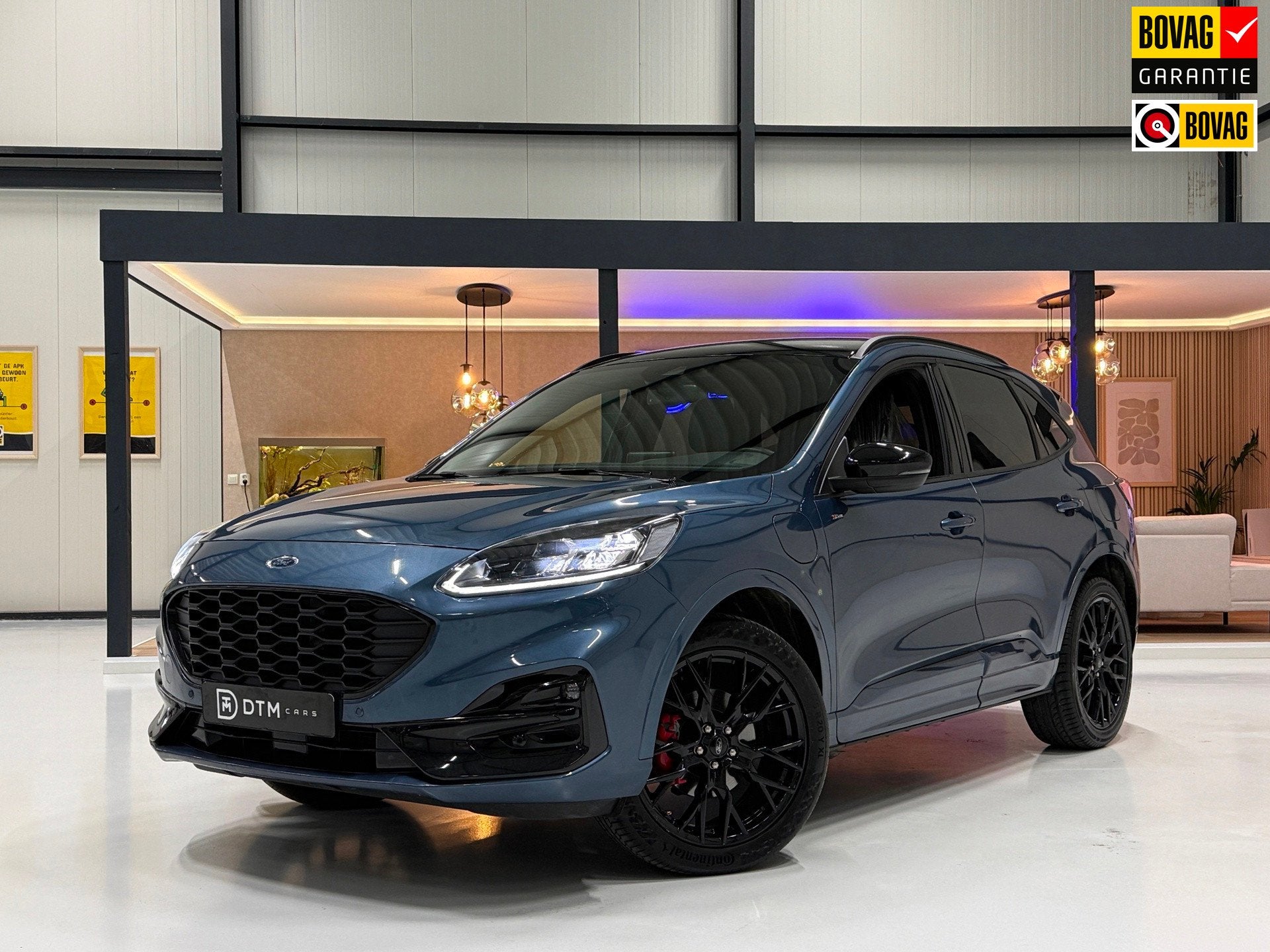 Ford Kuga 2.5 PHEV 225pk ST-Line X Black Ed. | Trekh. | Elek, 14 kWh, 4 cilinders, Blauw, Bedrijf
