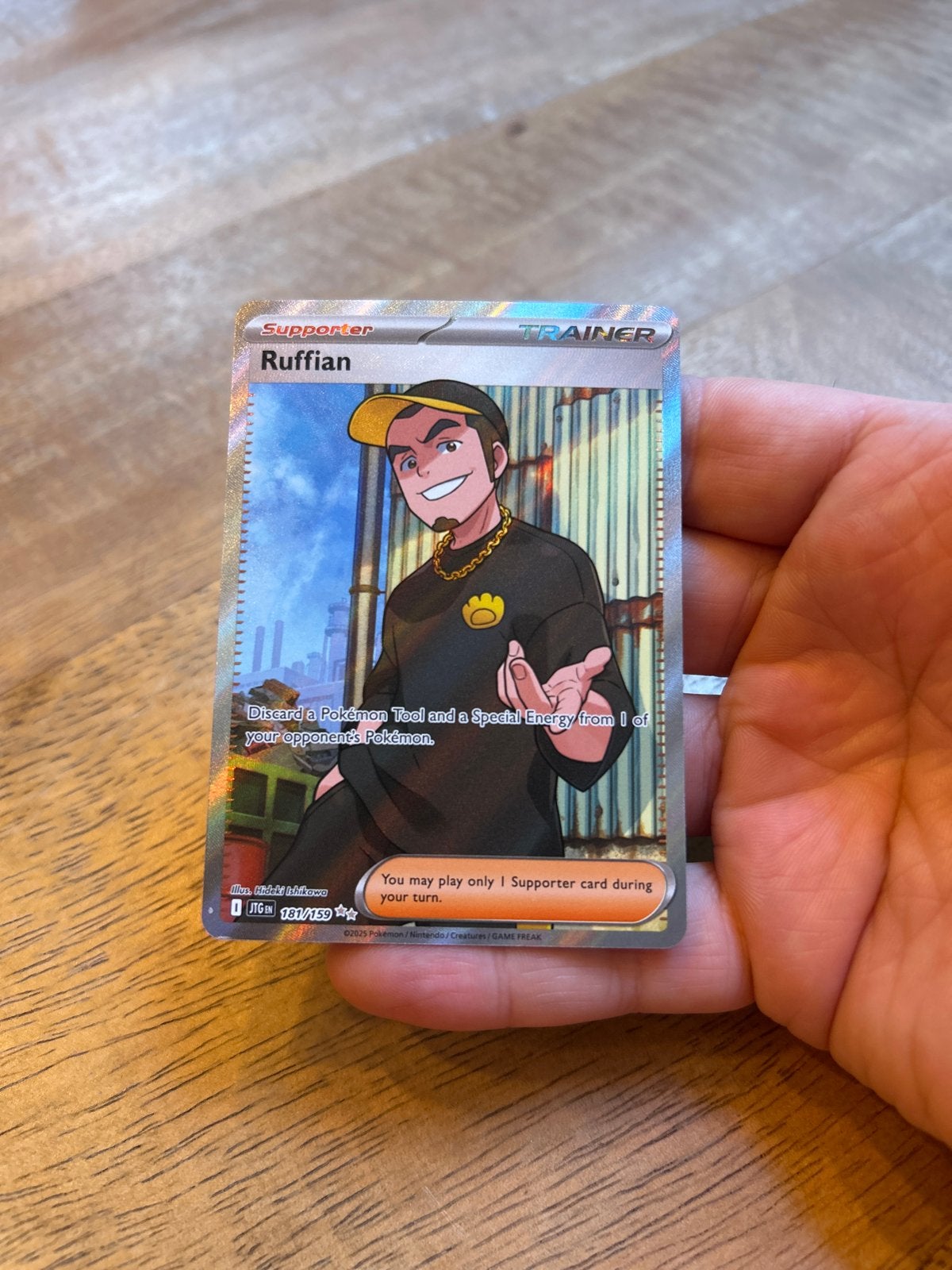 Ruffian #181 Pokémon kaart - Perfecte staat, Ophalen of Verzenden, Zo goed als nieuw, Losse kaart, Foil
