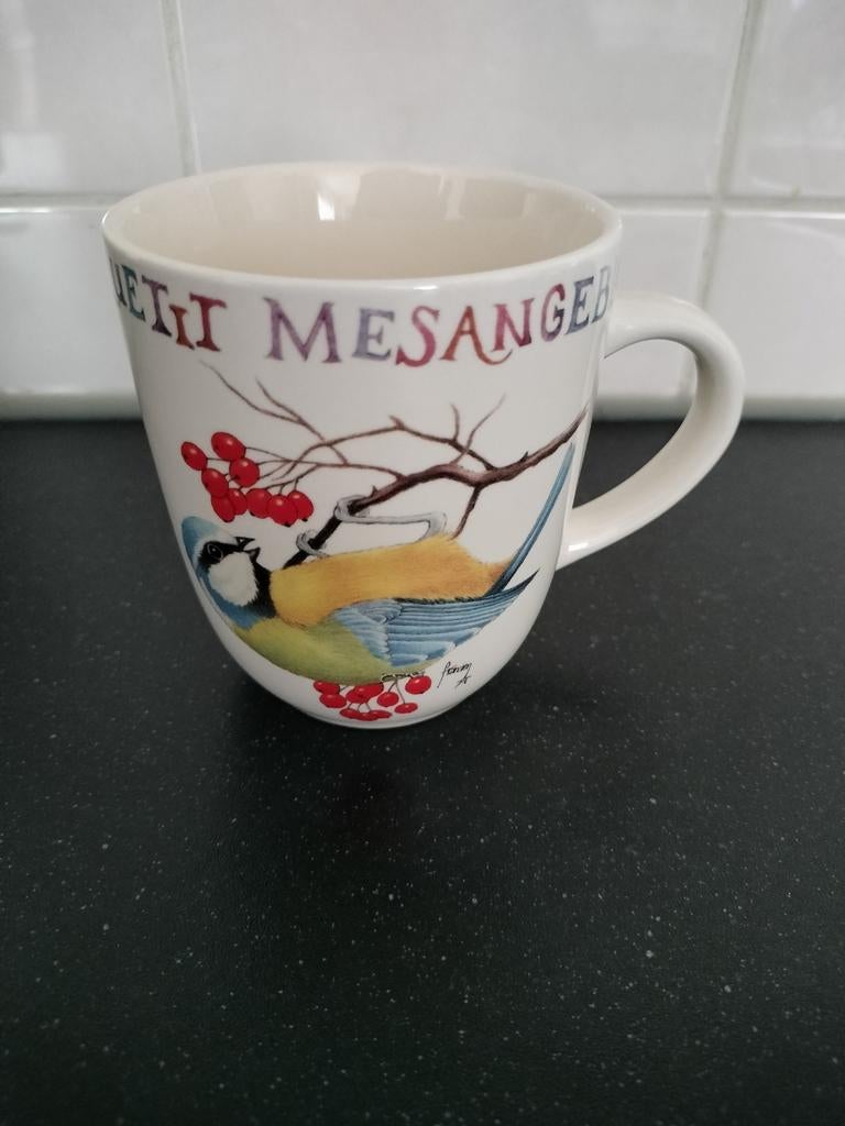 Mok Pimpelmees - Francien van Westering, Keramiek, Ophalen of Verzenden, Zo goed als nieuw, Overige stijlen